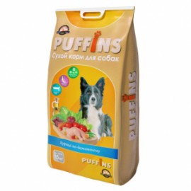 PUFFINS-Сухой корм «Курица по домашнему» для собак всех пород